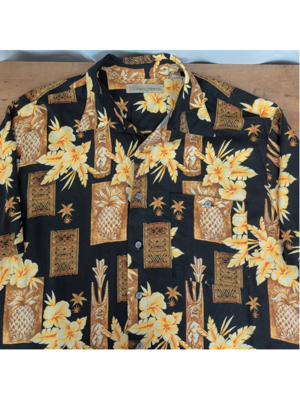 Vintage Munsingwear Rayon Tropical Shirt Medium